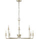 Marceline 8 Light 37.85 inch Modern Gold Chandelier Ceiling Light